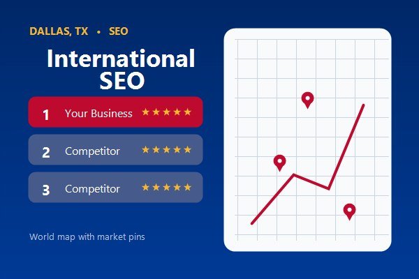 World map with market pins